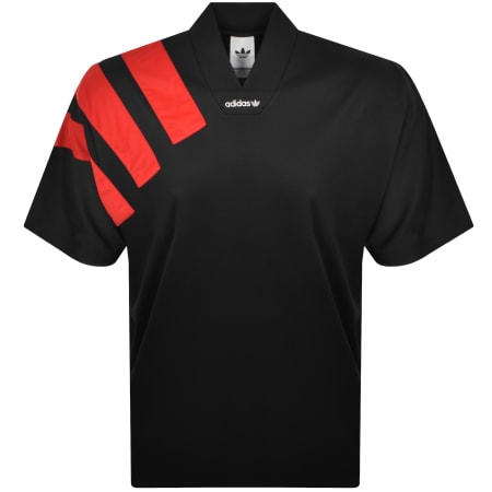 adidas Originals Football Jersey T Shirt Black | Mainline Menswear us
